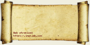 Janko Bjelić vizit kartica